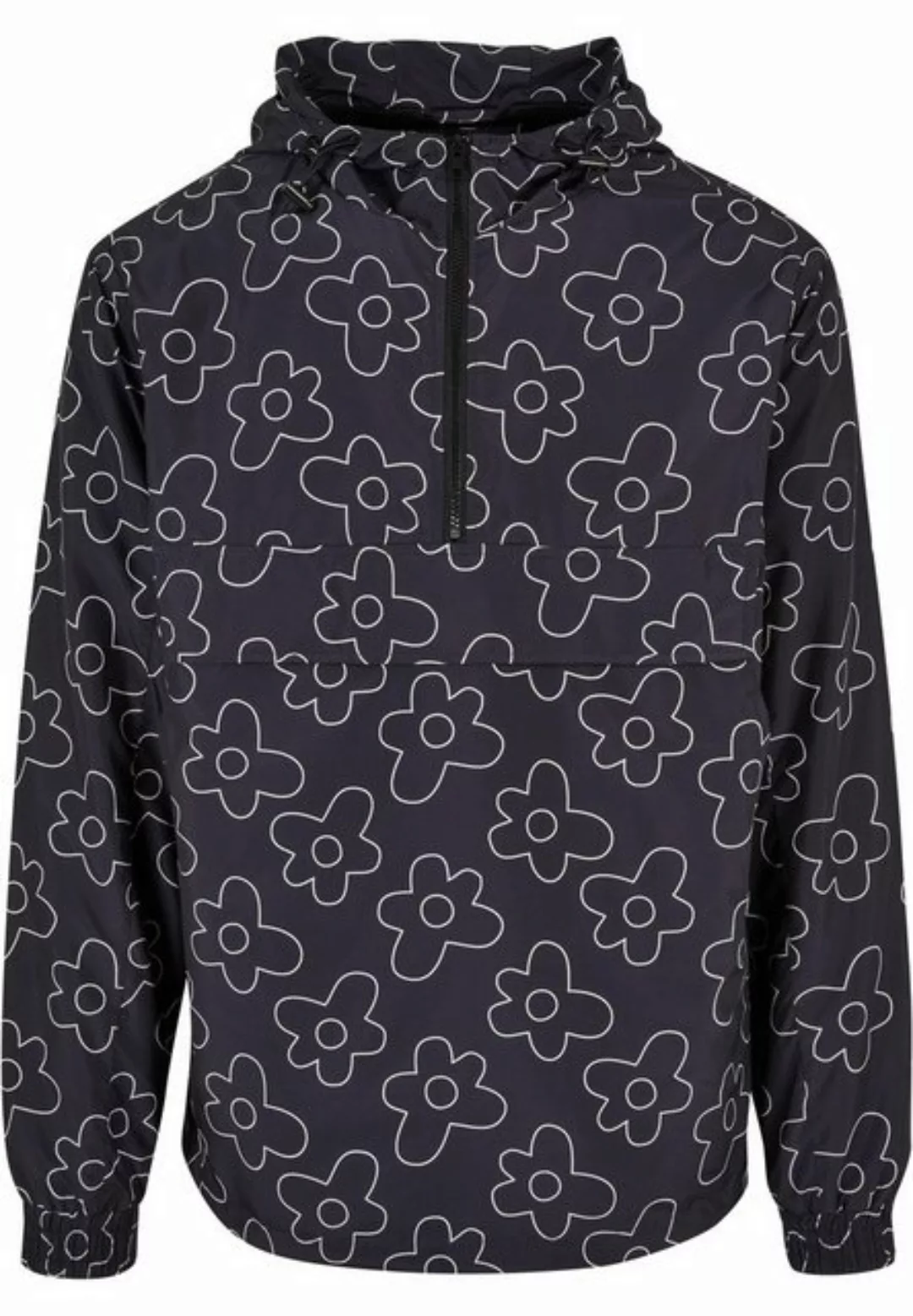 URBAN CLASSICS Windbreaker Urban Classics Herren Flower AOP Pull Over Jacke günstig online kaufen