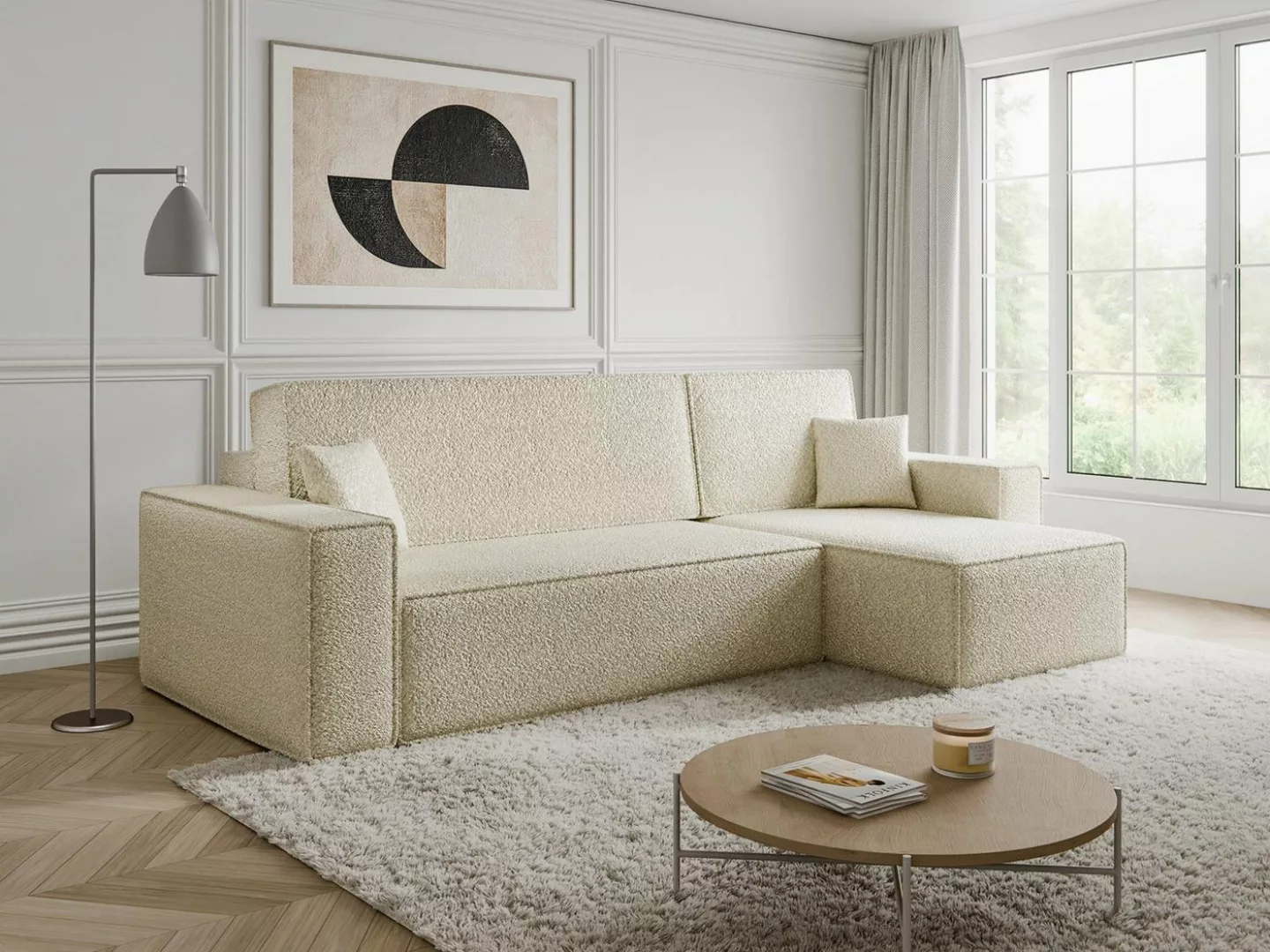 Compleo Ecksofa Schlafsofa 244 cm, L-Form, Schlaffunktion mit Bettkasten CA günstig online kaufen