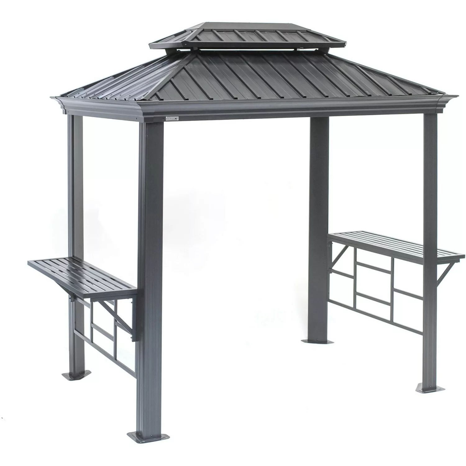 Sojag Grillpavillon Messina BBQ Aluminium 179 cm x 292 cm x 262 cm Anthrazi günstig online kaufen