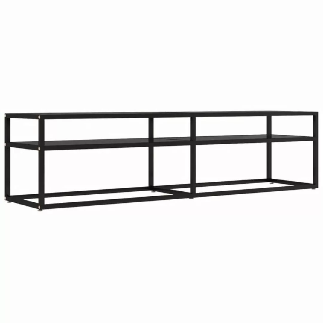 vidaXL TV-Schrank TV-Schrank Schwarz 160x40x40,5 cm Hartglas Lowboard günstig online kaufen