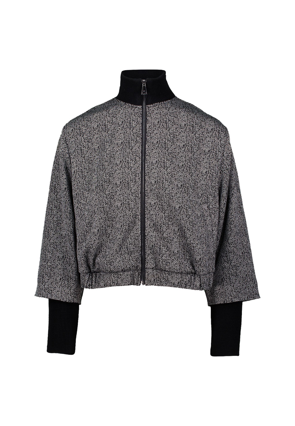 Zero Jackenblazer "zero Damen Jacke Fischgrät mit Stehkragen", weiteres Det günstig online kaufen