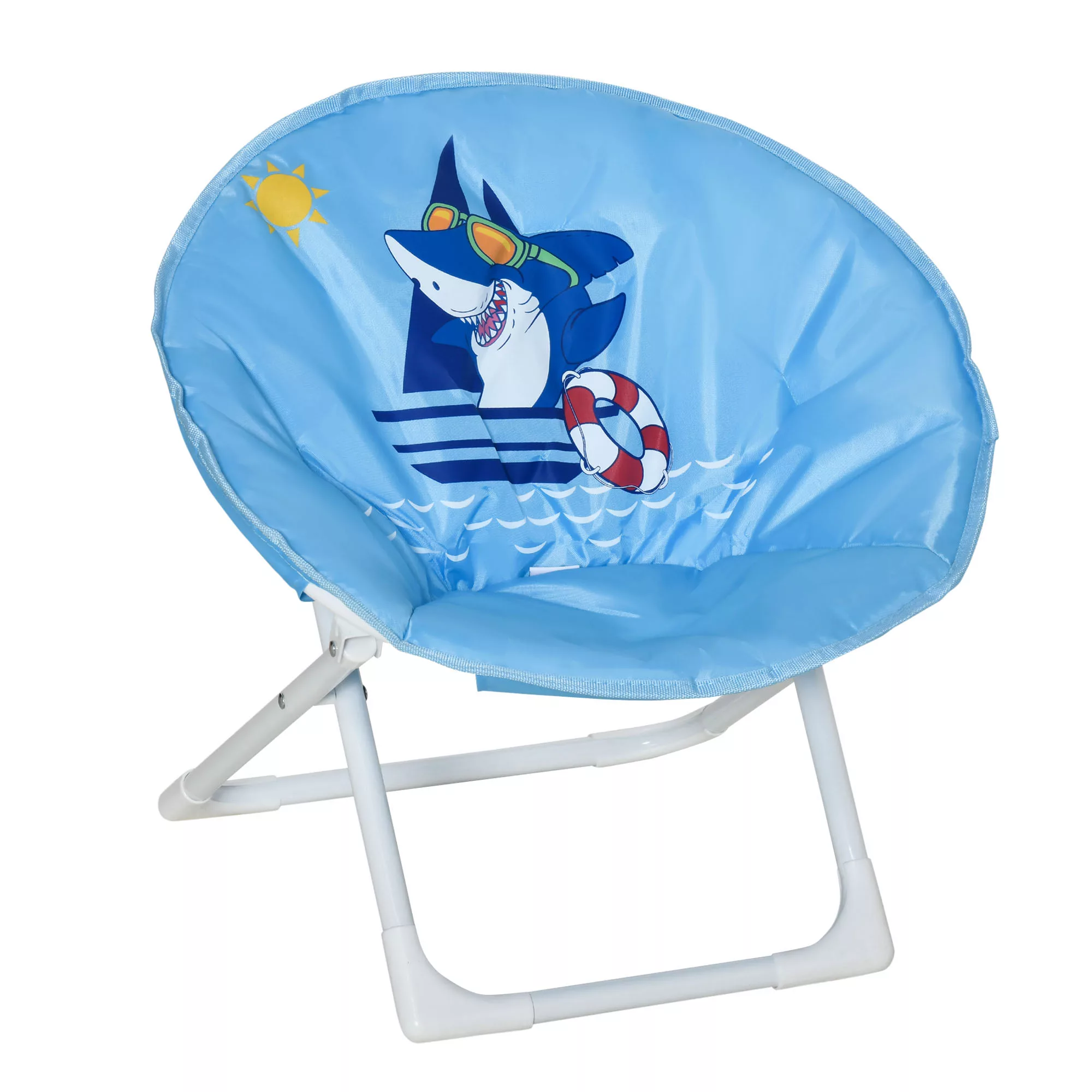 HOMCOM Moonchair Campingstühle Kinder Mondstuhl faltbar Kinder-Klappsessel günstig online kaufen