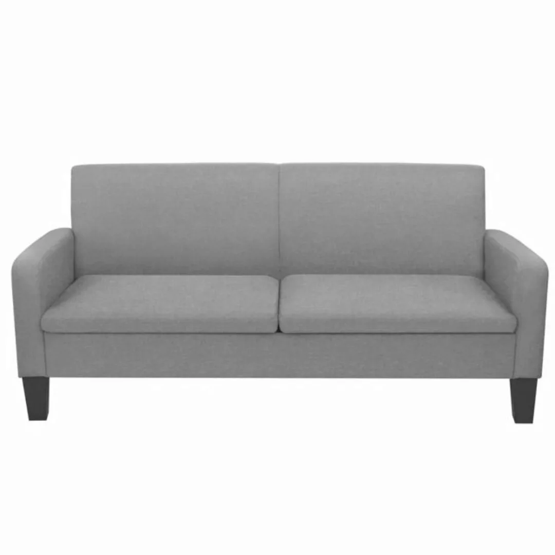 vidaXL Sofa 3-Sitzersofa 180 x 65 x76 cm Hellgrau günstig online kaufen