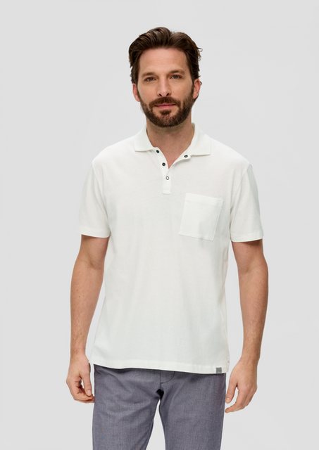 s.Oliver Kurzarmshirt Poloshirt mit Brusttasche Blende günstig online kaufen