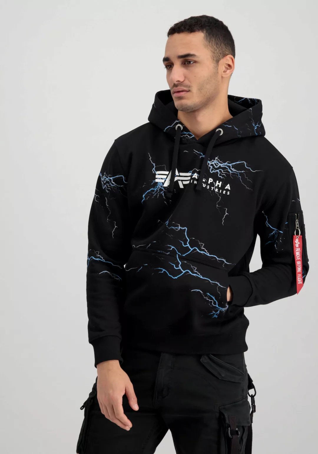 Alpha Industries Hoodie "Alpha Industries Men - Hoodies Lightning AOP Hoodi günstig online kaufen