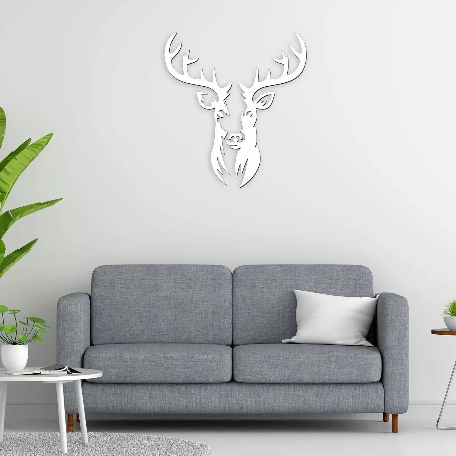 Namofactur Wanddekoobjekt XXL Hirsch Kopf Motiv, günstig online kaufen