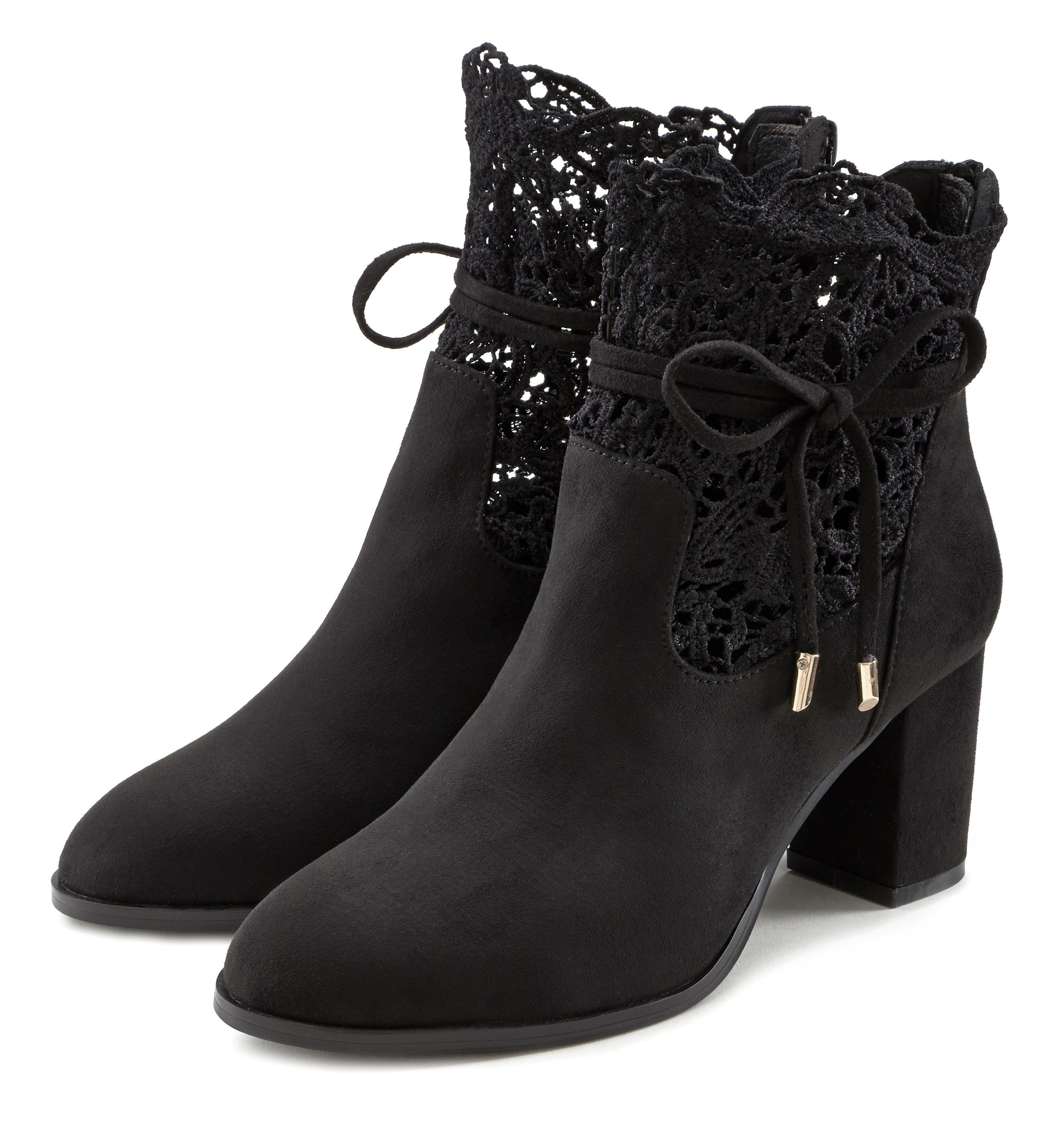 LASCANA High-Heel-Stiefelette mit modischer Spitze und günstig online kaufen