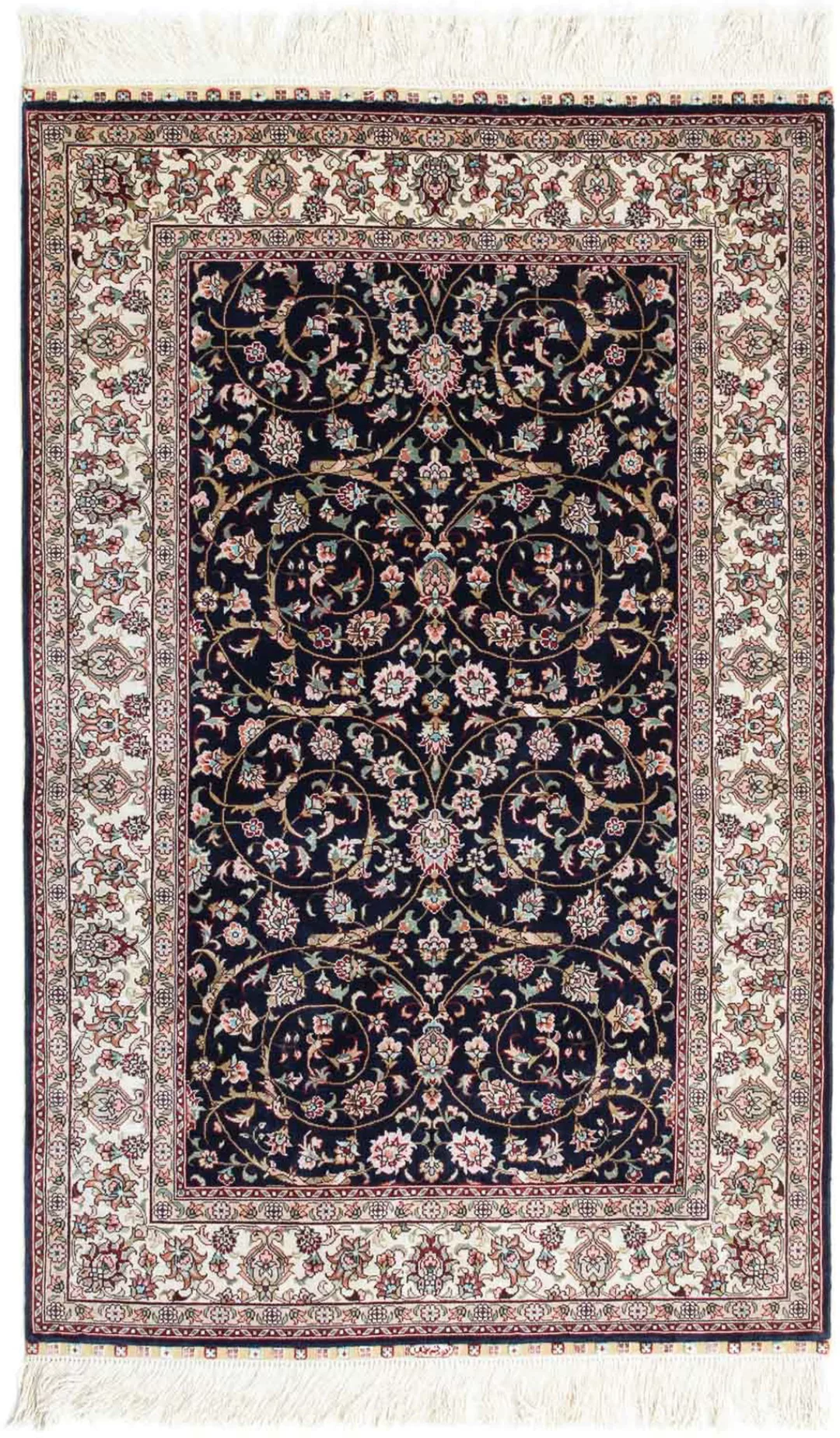 morgenland Orientteppich »Hereke - 122 x 76 cm - dunkelrot«, rechteckig, 3 günstig online kaufen