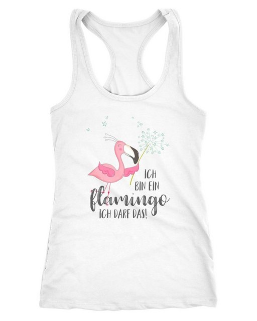 Tanktop Damen Tanktop Flamingo Ich bin ein Flamingo ich darf das Spruch Pus günstig online kaufen