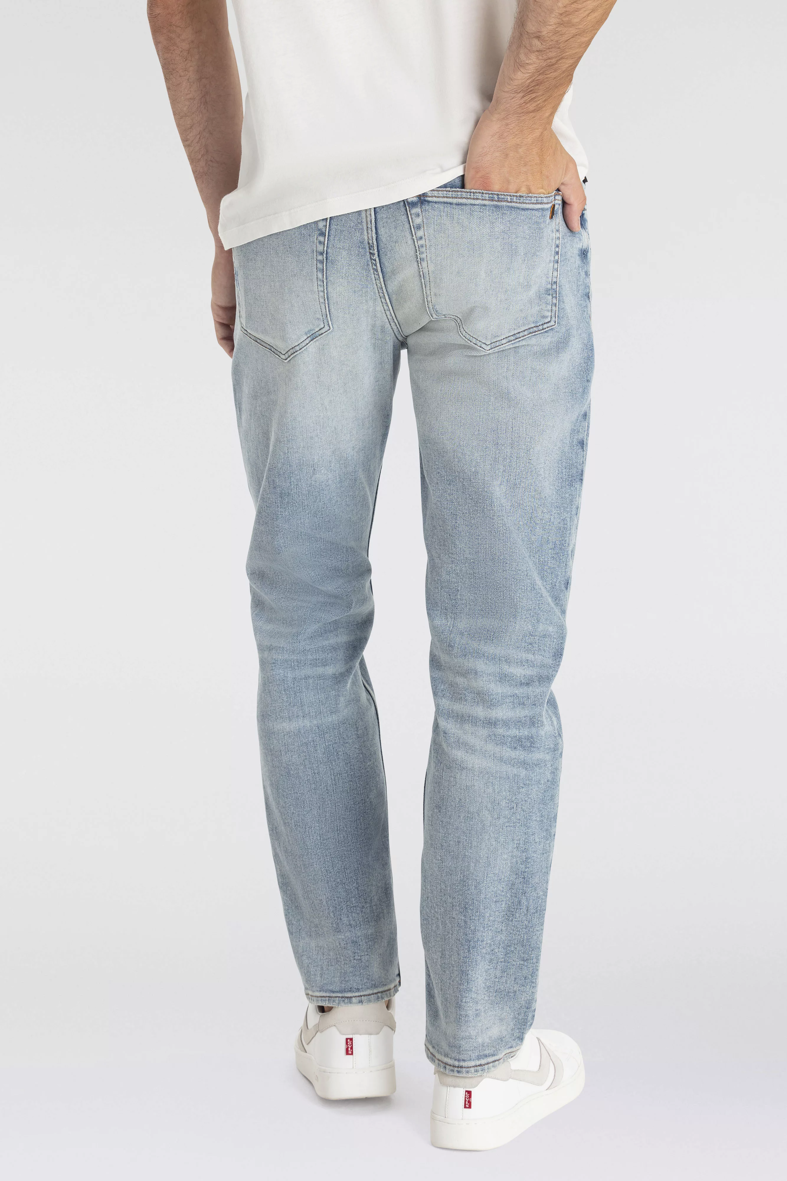 BOSS ORANGE Regular-fit-Jeans TROY BO mit Leder-Badge günstig online kaufen