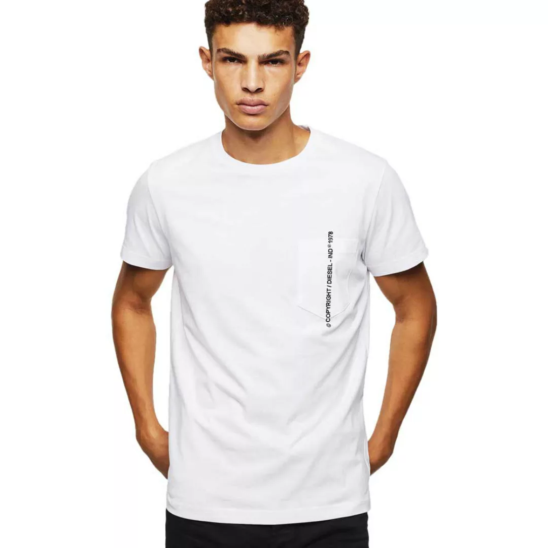 Diesel Rubin Pocket J1 Kurzärmeliges T-shirt 2XL Bright White günstig online kaufen