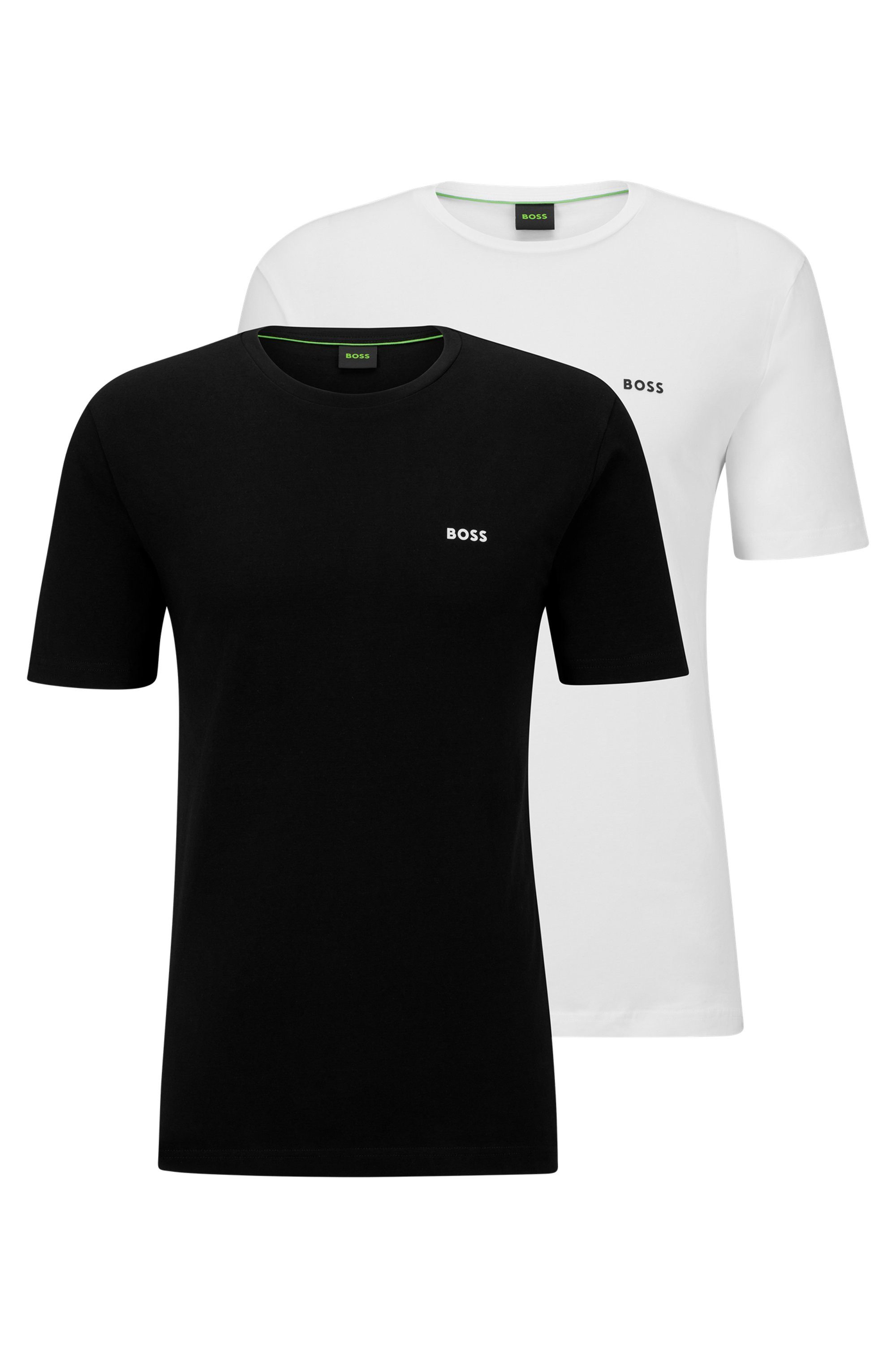 BOSS GREEN T-Shirt, (Packung, 2), mit Logodruck günstig online kaufen