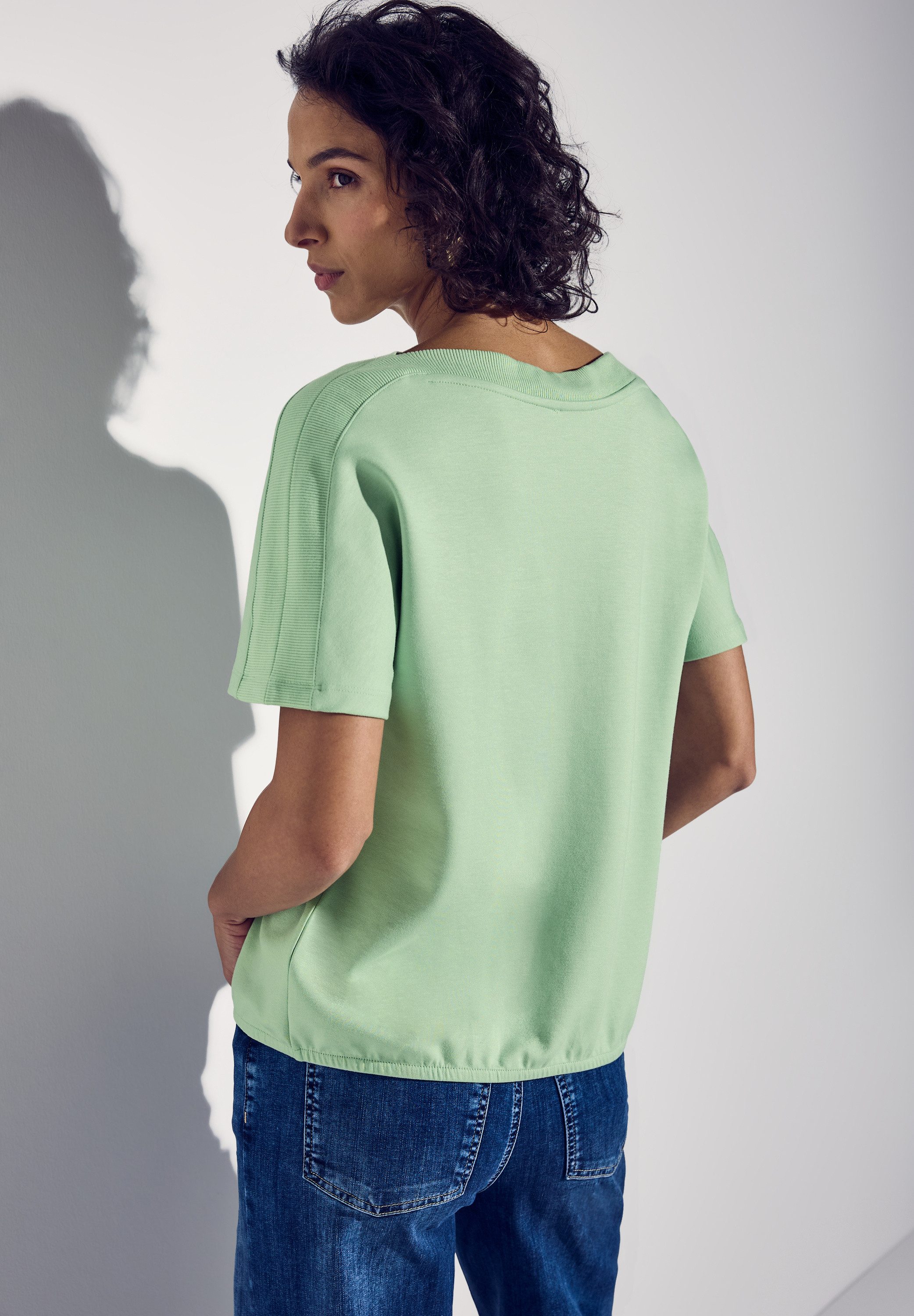 STREET ONE T-Shirt, mit U-Boot-Ausschnitt günstig online kaufen