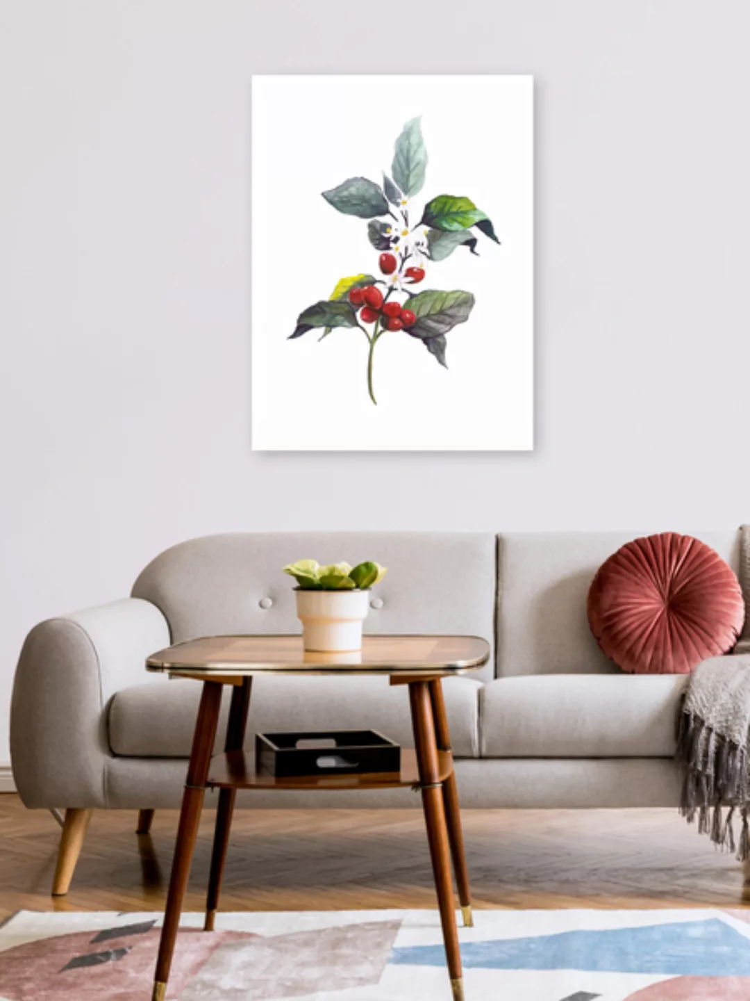 Poster / Leinwandbild - Mantika Kaffee Pflanze günstig online kaufen