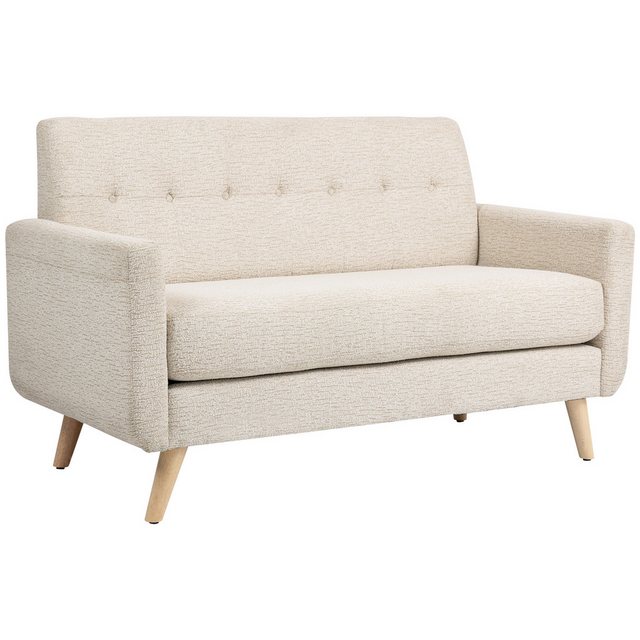 HOMCOM 2-Sitzer Polstersofa im Modern-Stil mit Holzbeine, Samtoptik, Doppel günstig online kaufen