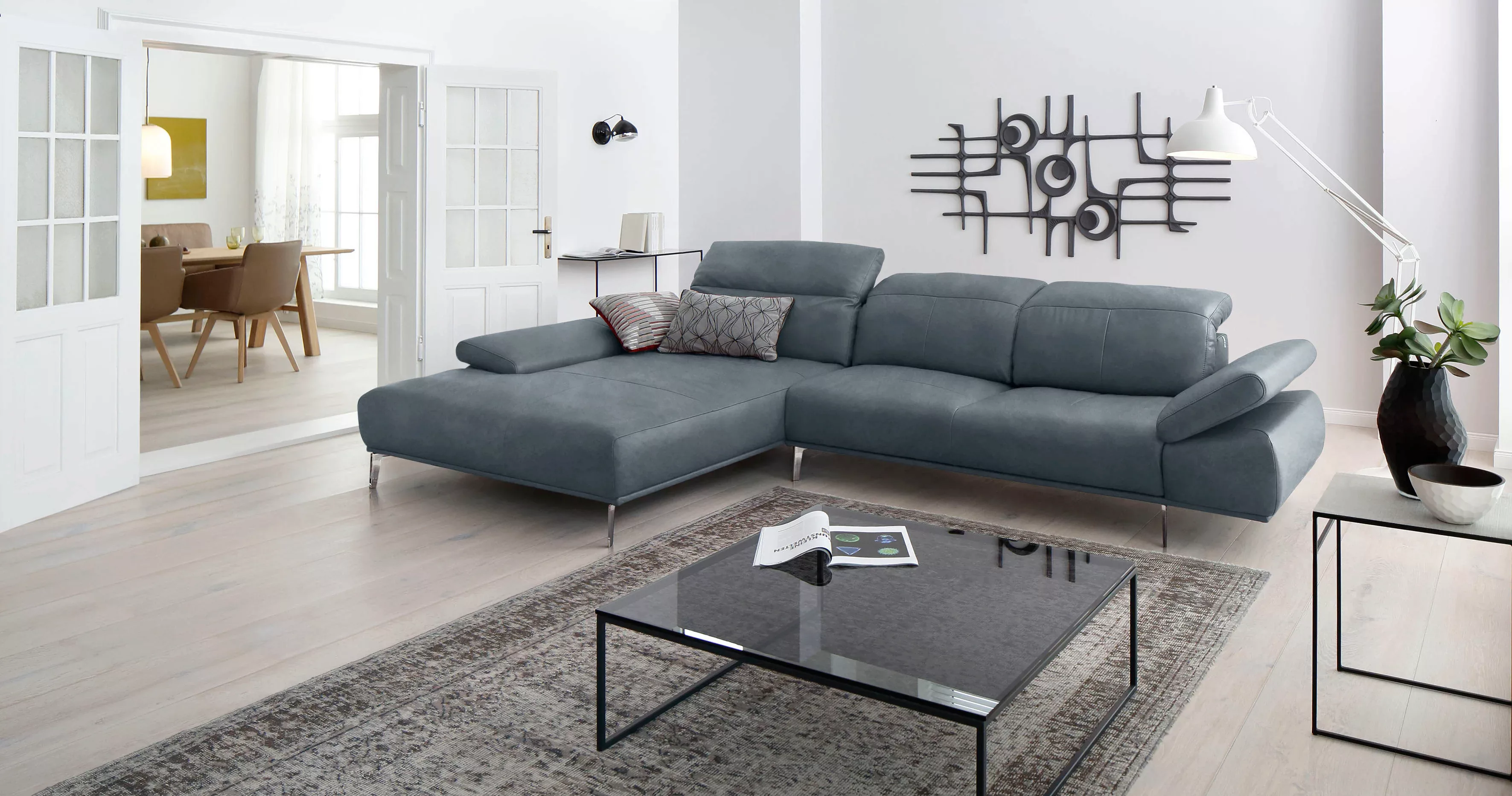 W.SCHILLIG Ecksofa "levi, Designsofa, elegant und zeitlos, bequem, L-Form", günstig online kaufen