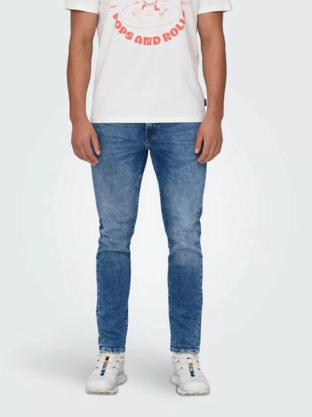 ONLY & SONS Straight-Jeans ONSWEFT REGULAR WB 0021 TAI DNM NOOS im 4-Pocket günstig online kaufen