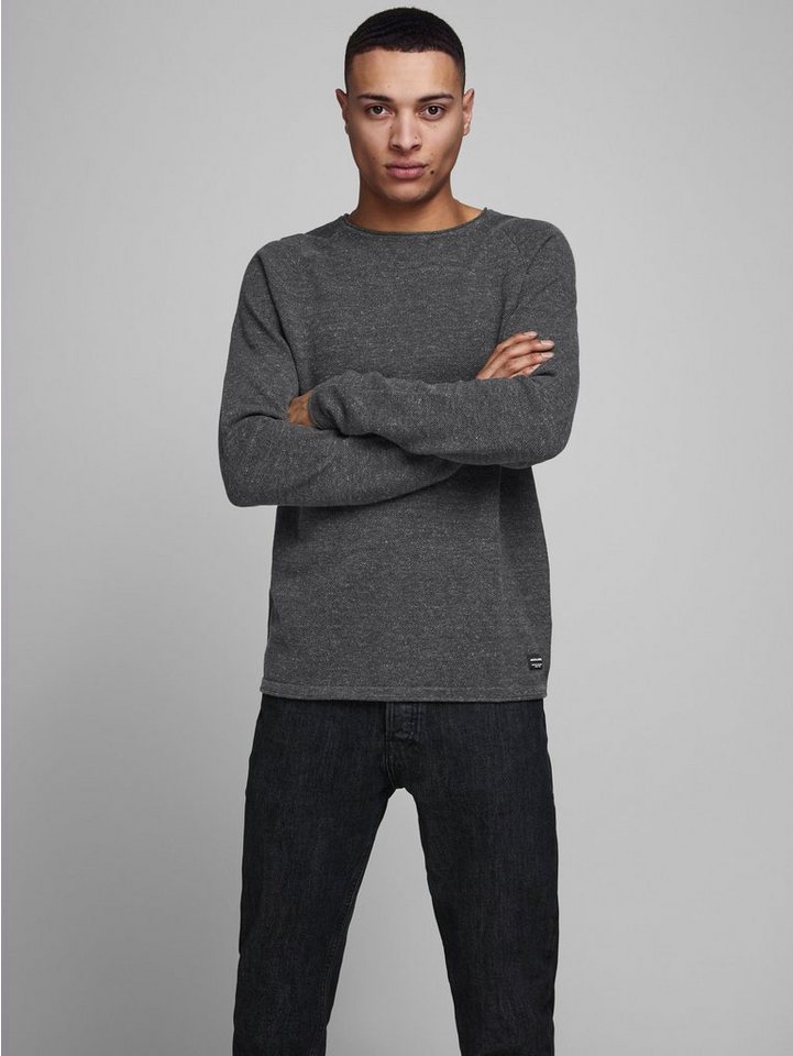 Jack & Jones Herren Sweater Pullover mit Rundhals Ausschnitt JJEHILL günstig online kaufen