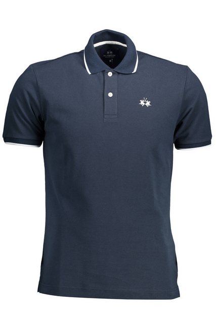 La Martina Poloshirt Herren Polo-Shirt Blau - Kurzarm, Stickerei günstig online kaufen