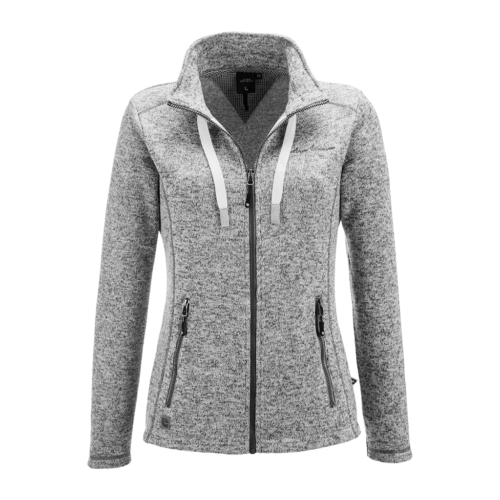 DEPROC Active Strickfleecejacke "LUVIENNE WOMEN", Kontrastreissverschluss günstig online kaufen