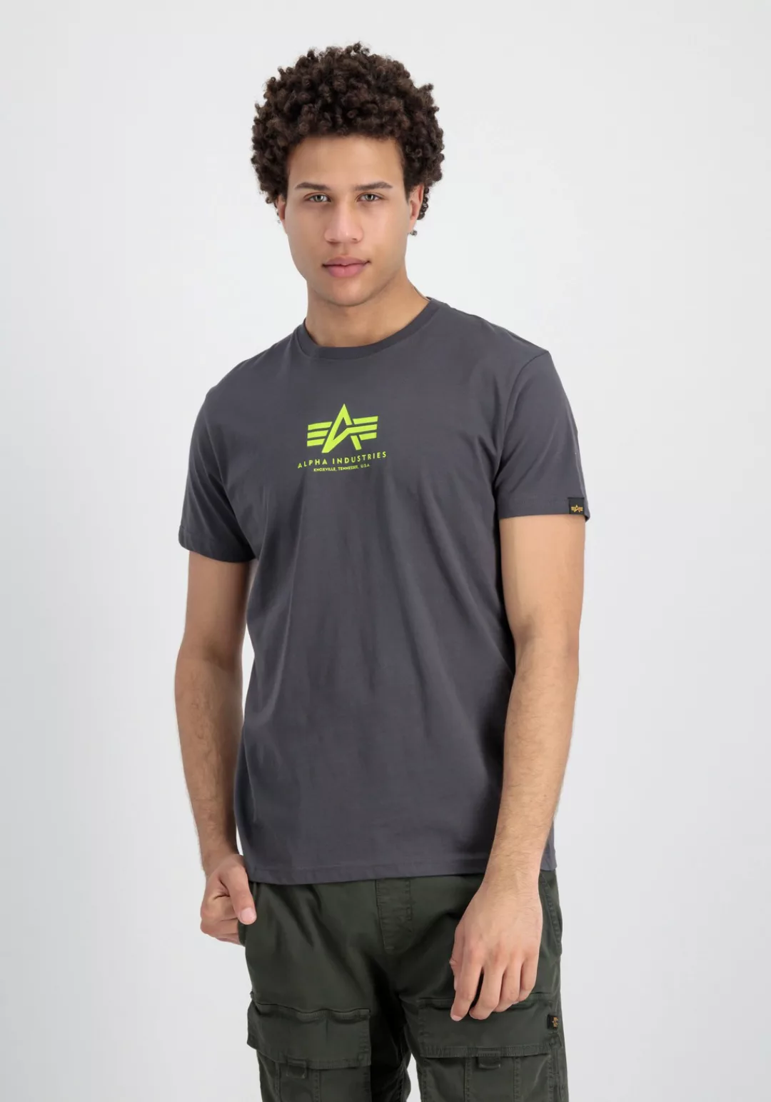 Alpha Industries T-Shirt "Alpha Industries Men - T-Shirts Basic T Mid Logo" günstig online kaufen