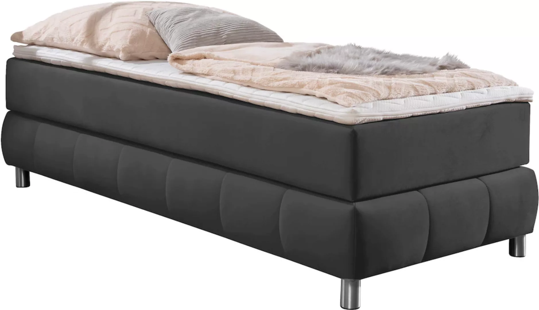 andas Boxspringbett "Salo", Ohne Kopfteil, inkl. Topper, auch in Überlänge günstig online kaufen