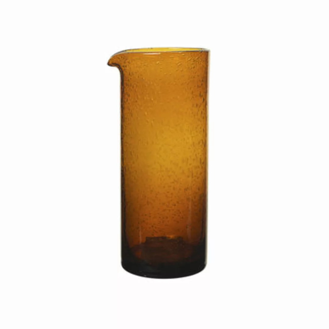 Karaffe Oli glas orange / Mundgeblasen - 1 Liter - Ferm Living - Orange günstig online kaufen