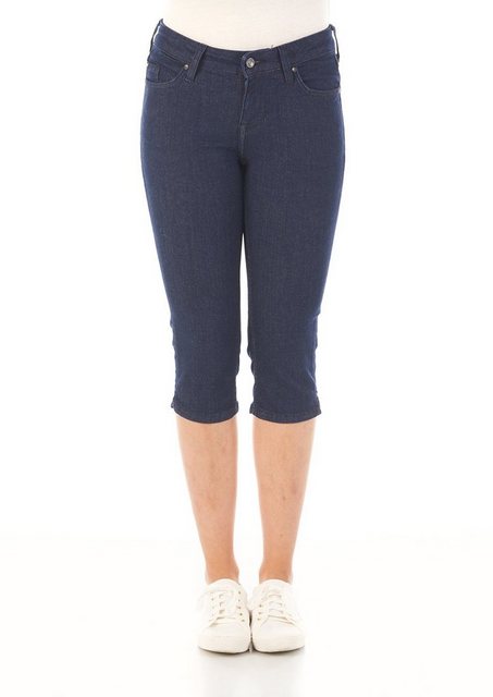 Mustang Damen Capri Jeans Jasmin - Slim Fit - Blau günstig online kaufen