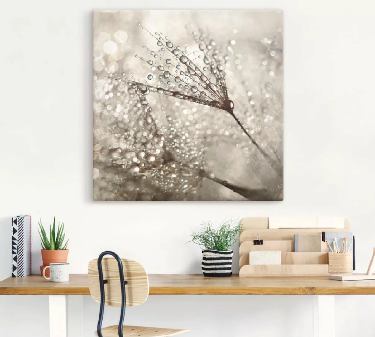 Artland Wandbild »Pusteblume Tautropfen«, Blumen, (1 St.), als Alubild, Out günstig online kaufen