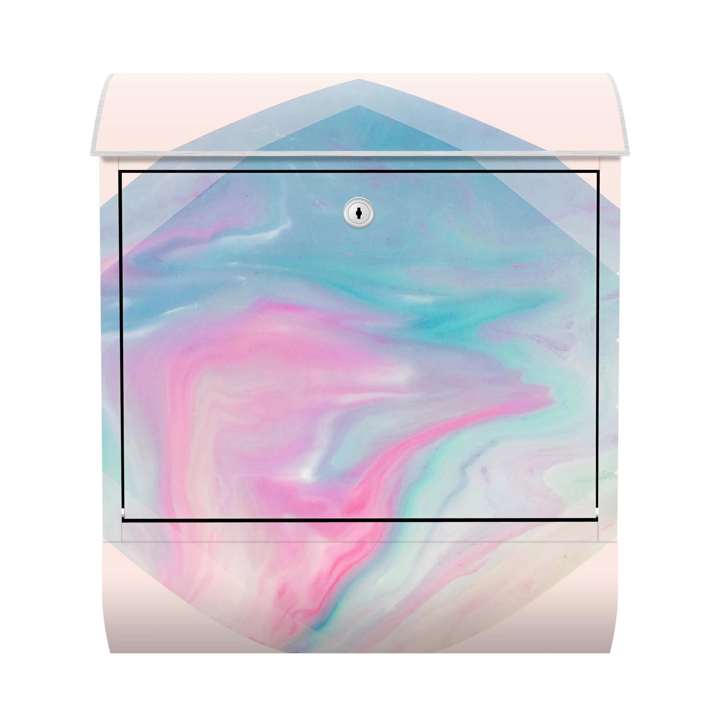 Briefkasten Abstrakt Pinkes Wasser Marmor günstig online kaufen