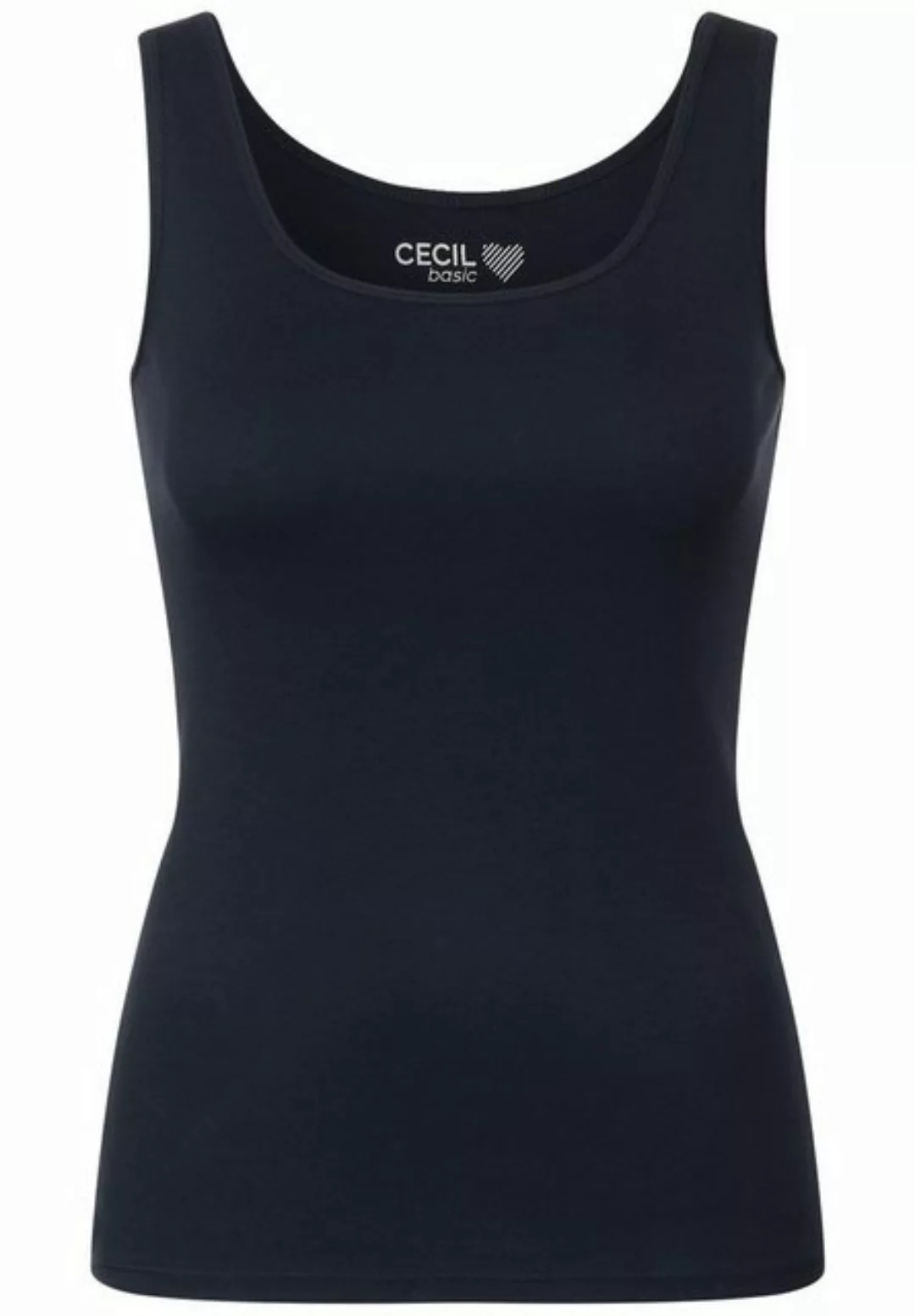 Cecil Tanktop Style Linda in Unifarbe günstig online kaufen