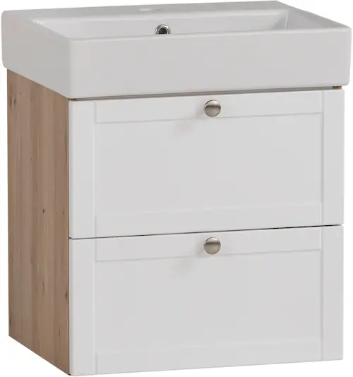 Schildmeyer Waschtisch "Jesper Breite 50,0 cm", Fronten in Landhausoptik, G günstig online kaufen