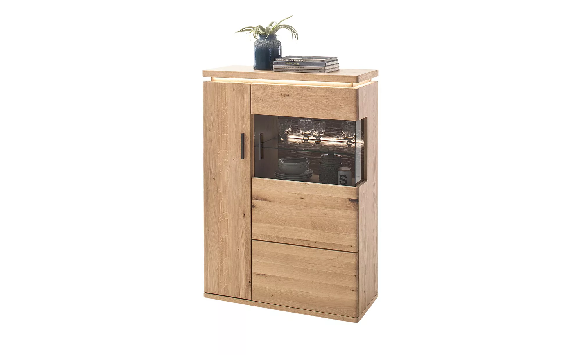 Woodford Highboard  Alone ¦ holzfarben ¦ Maße (cm): B: 90 H: 128 T: 37 Komm günstig online kaufen