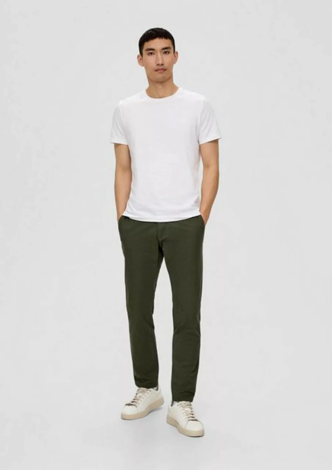 s.Oliver Stoffhose Slim Fit: Chino aus Baumwolltwill günstig online kaufen