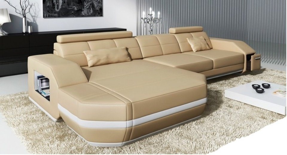 JVmoebel Ecksofa Designer Beiges Ecksofa luxus Modernes Design stilvoll Neu günstig online kaufen