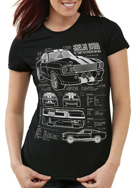 style3 T-Shirt GT500 Eleanor mustang muscle car bullit shelby pony ford mc günstig online kaufen