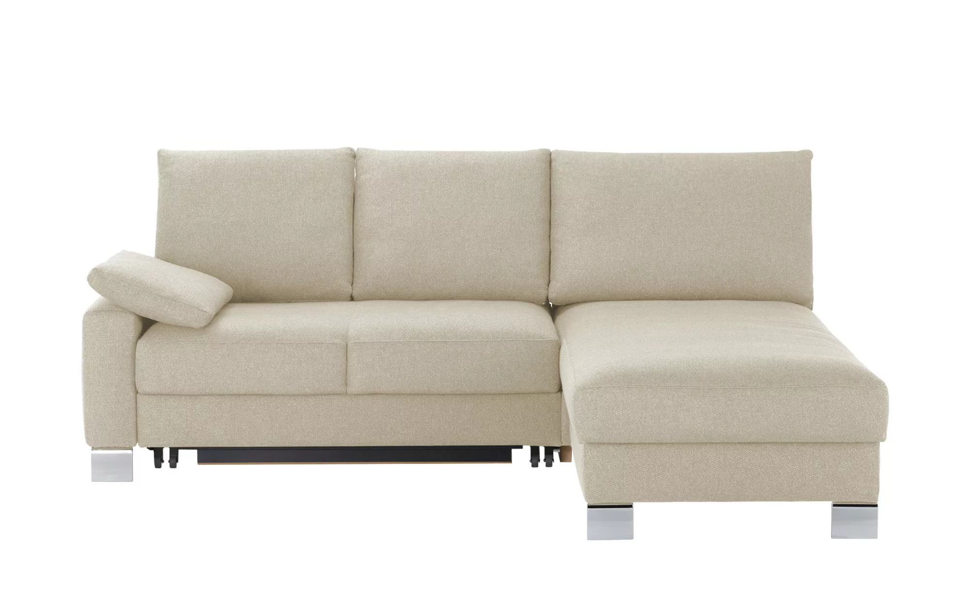 Ecksofa - beige - 218 cm - 90 cm - 180 cm - Polstermöbel > Sofas > Ecksofas günstig online kaufen