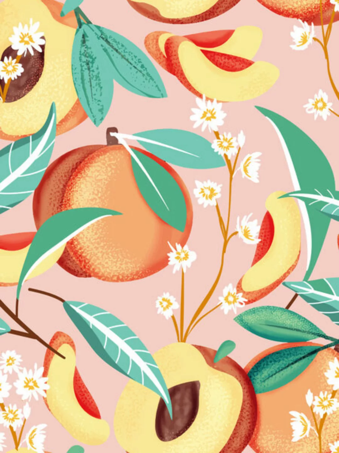 Poster / Leinwandbild - Peach Season günstig online kaufen