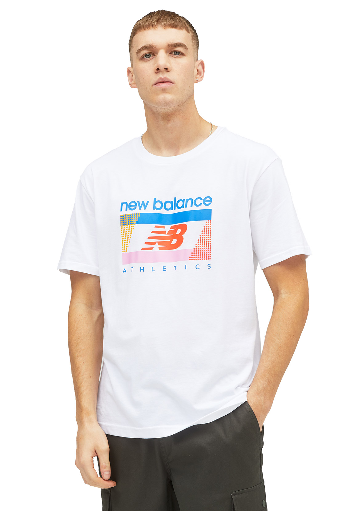 New Balance Herren T-Shirt ATH AMP TEE MT21502 WT Weiß günstig online kaufen