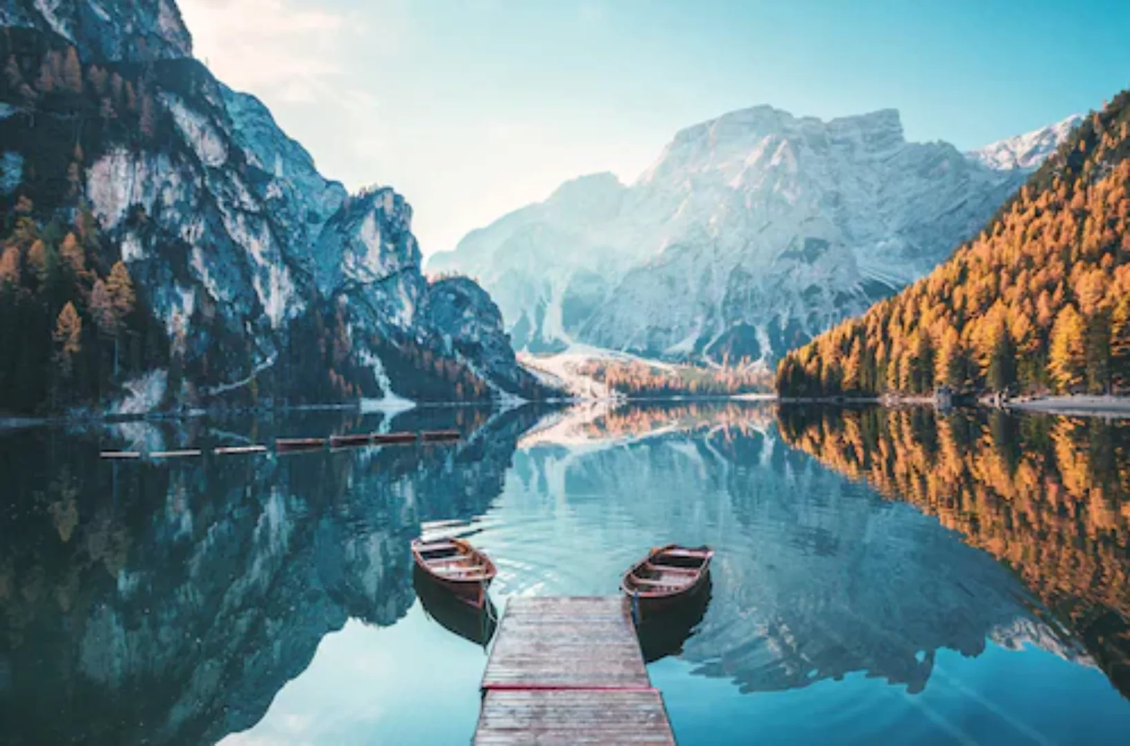 Bönninghoff Leinwandbild "Pragser Wildsee", Seelandschaft-Italien, (1 St.), günstig online kaufen