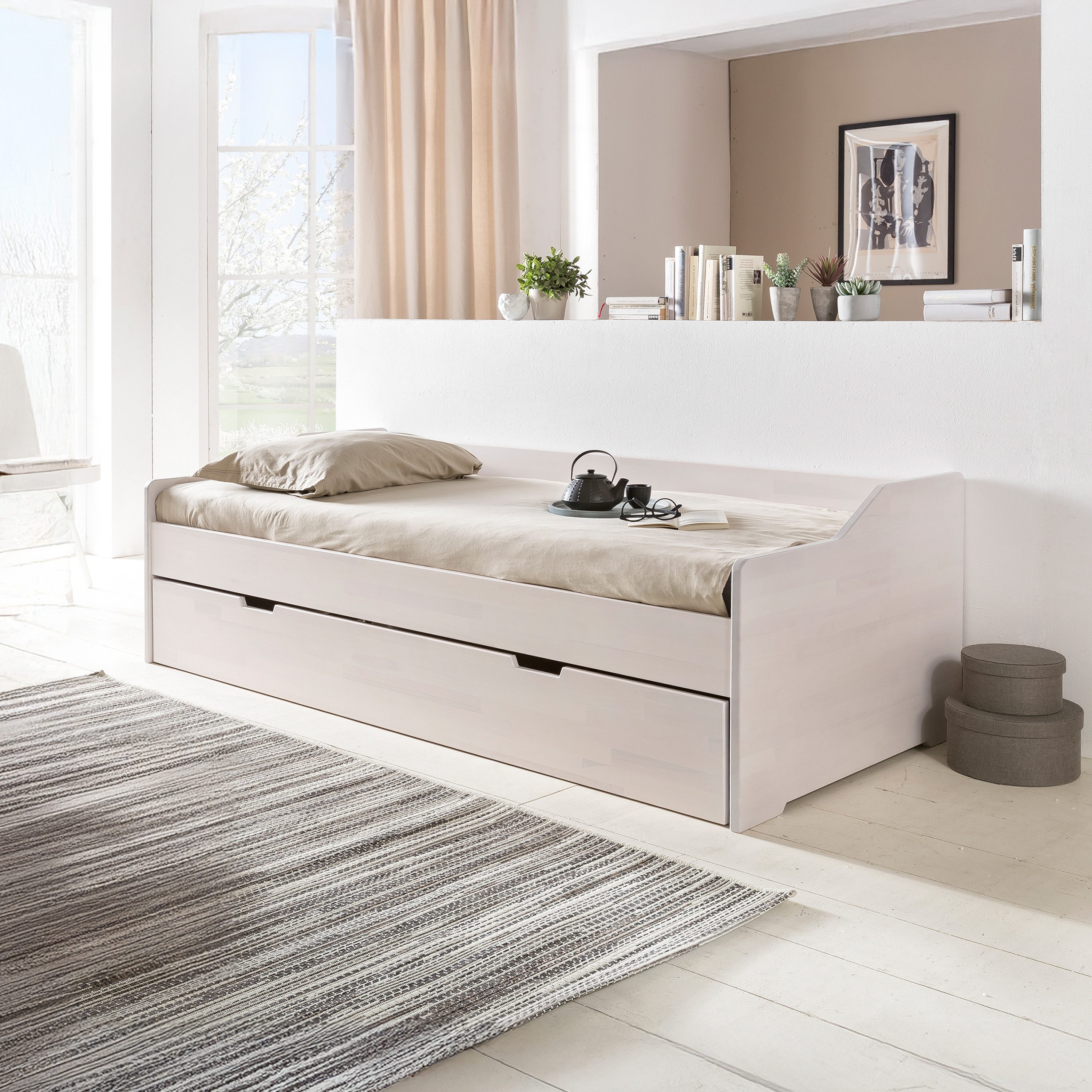 WOODLIVE Massivholzbett praktisches Bett Lea aus günstig online kaufen