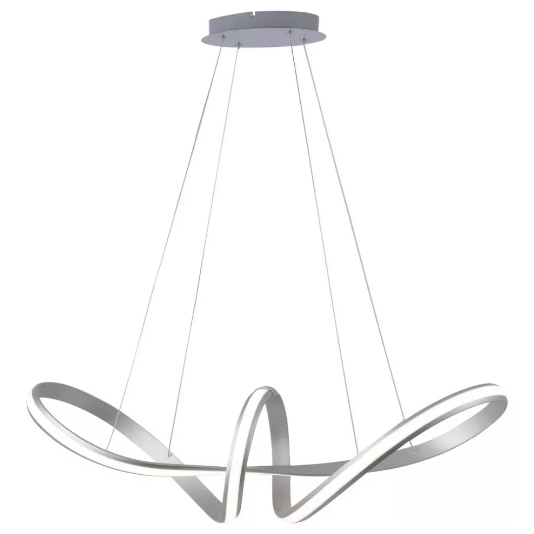 LED Pendelleuchte Melinda in Silber, geschwungen 940 mm günstig online kaufen