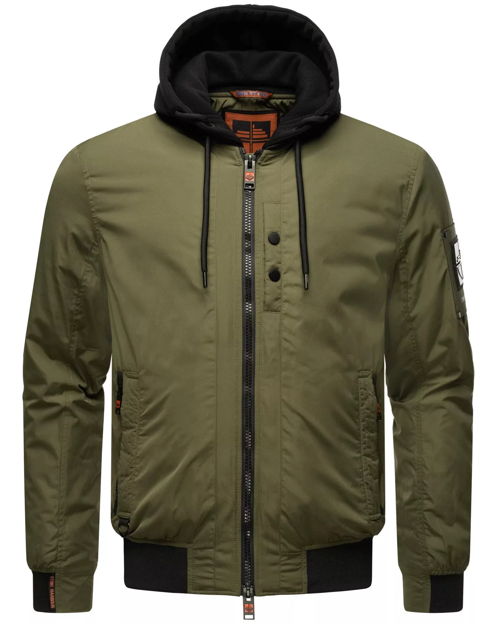 Stone Harbour Bomberjacke "Hoobo", mit Kapuze, Stylische Herren Fliegerjack günstig online kaufen