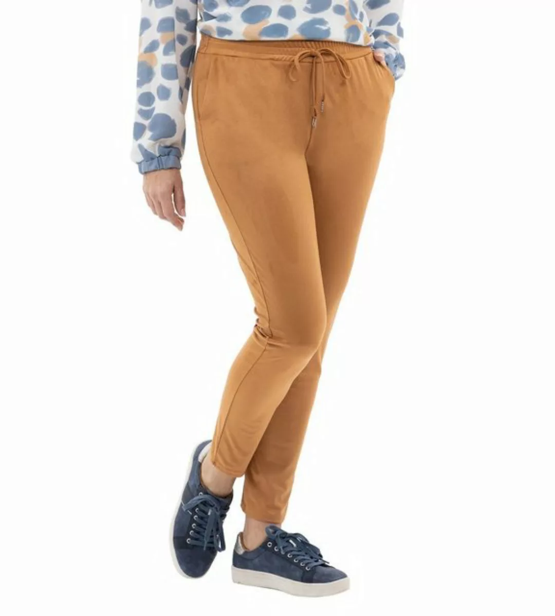 MONACO blue Jogger Pants Leggings koerpernah in Velourslederoptik günstig online kaufen