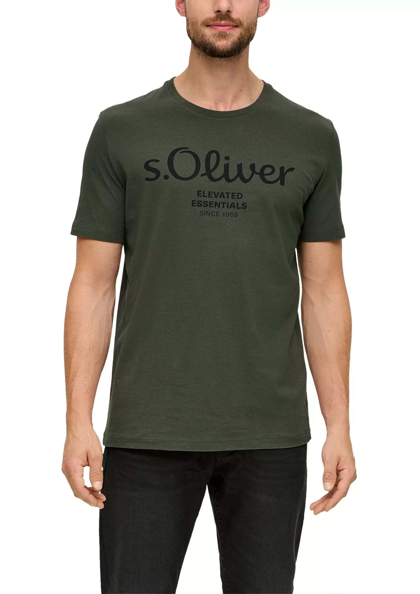 s.Oliver T-Shirt, aus atmungsaktiver Baumwolle günstig online kaufen