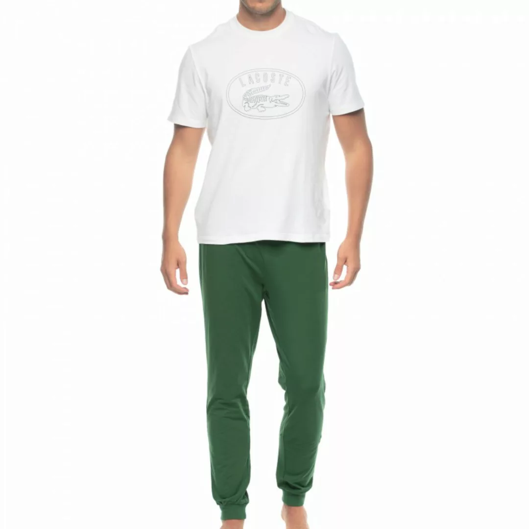Lacoste Pyjama Grün & Weiß günstig online kaufen