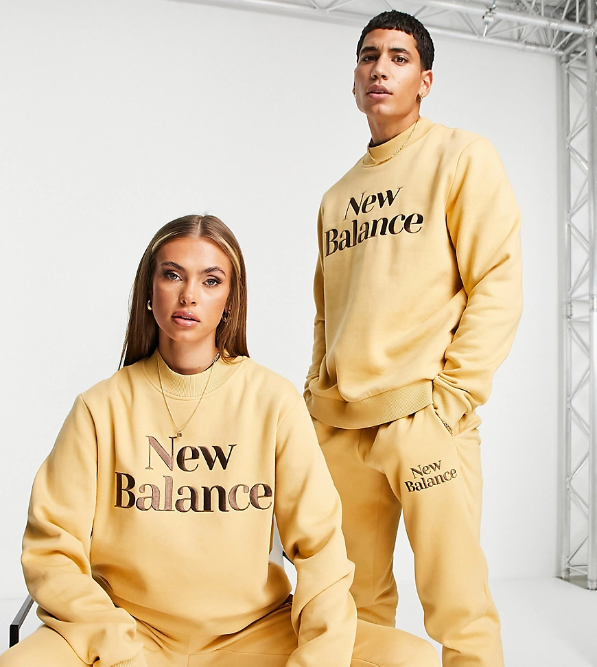 New Balance – Cookie – Sweatshirt in Hellbraun günstig online kaufen