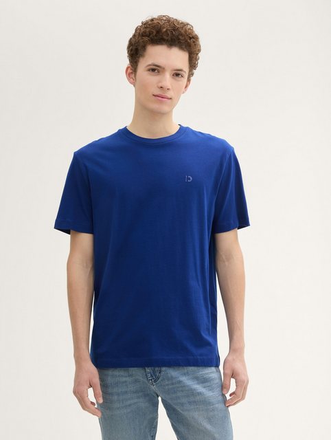 TOM TAILOR Denim T-Shirt Basic T-Shirt aus Bio-Baumwolle günstig online kaufen