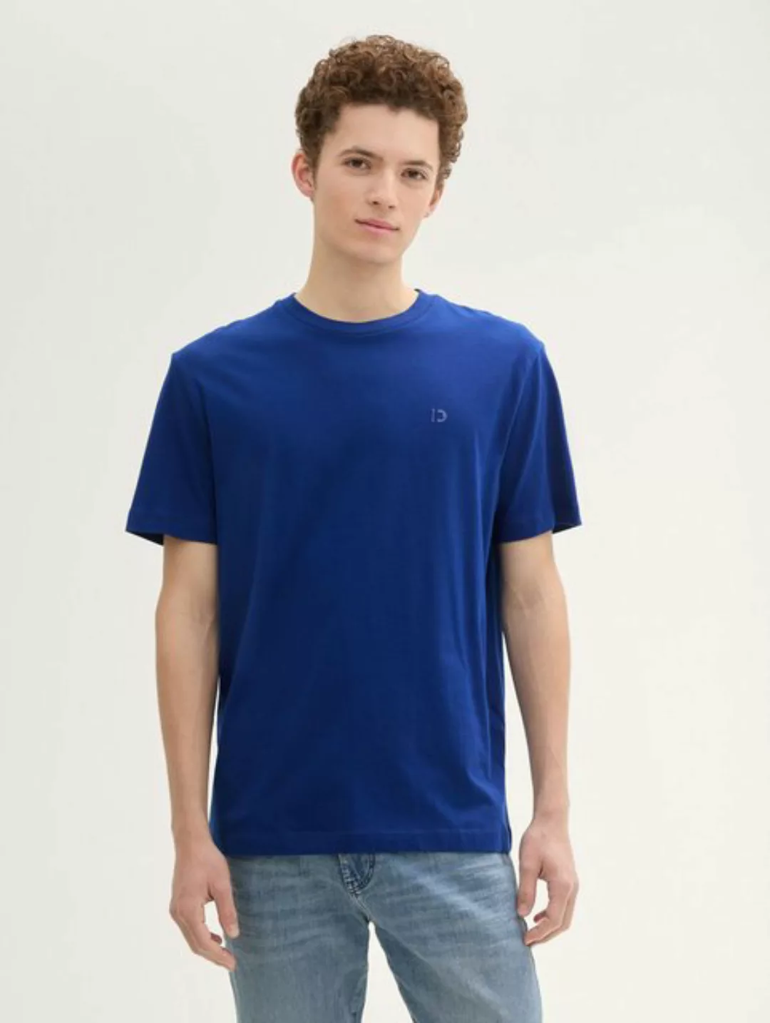 TOM TAILOR Denim T-Shirt Basic T-Shirt aus Bio-Baumwolle günstig online kaufen