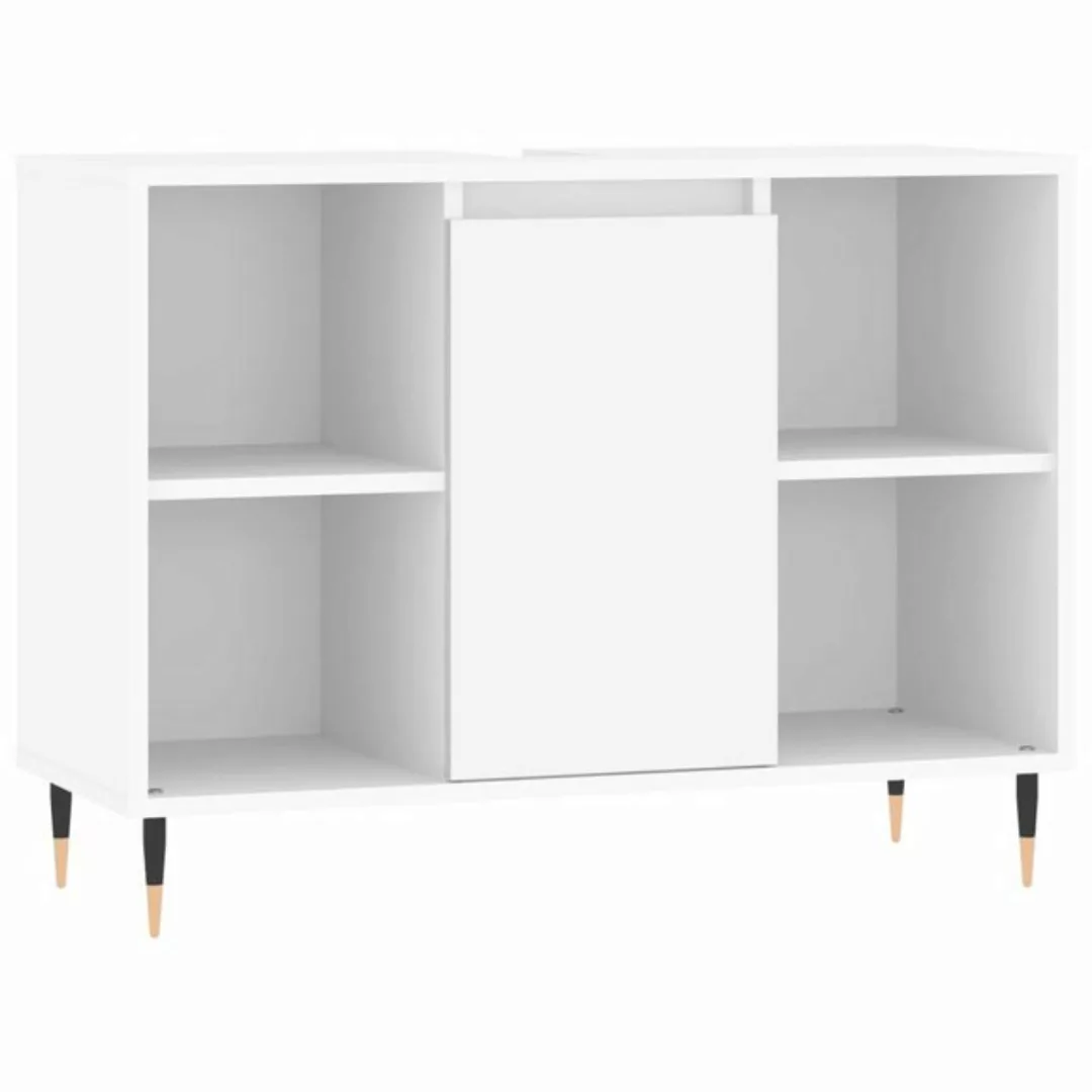 vidaXL Badezimmerspiegelschrank Badschrank Weiß 80x33x60 cm Holzwerkstoff ( günstig online kaufen